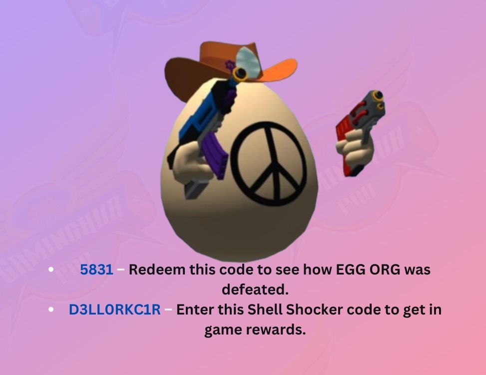 Shell Shockers Codes (September 2024 Updated) Gaming Hub Pro