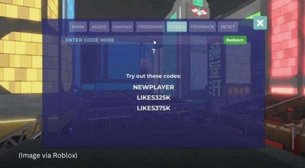How to Redeem Codes in AIMBLOX
