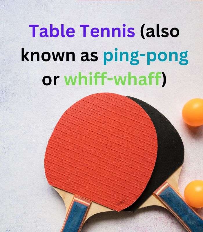 Table tennis