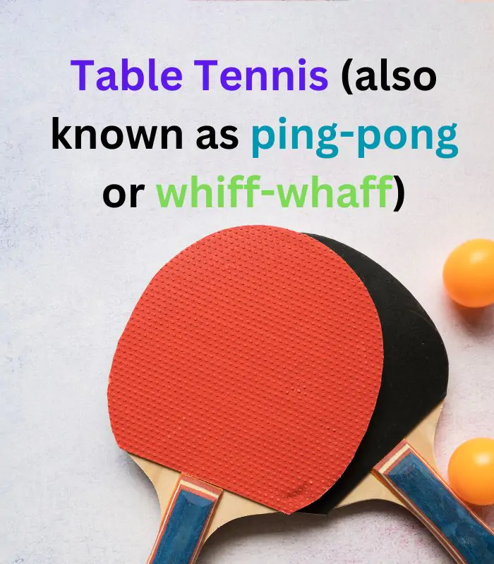Table tennis
